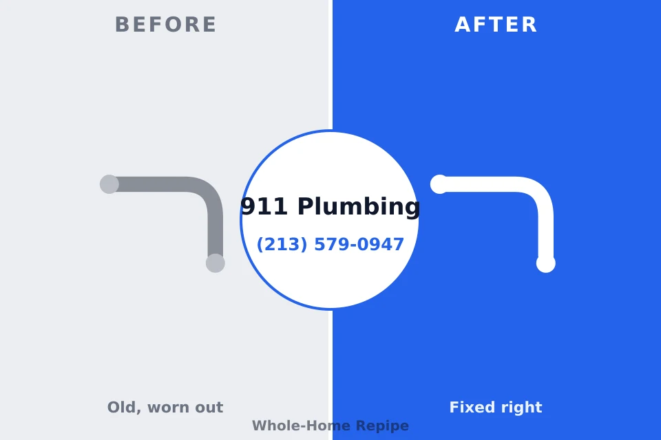 Before and after: plumbing company Batavia, OH